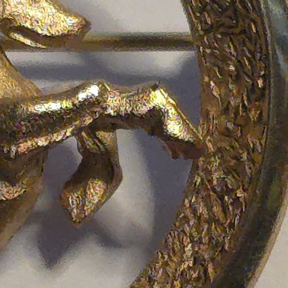 Vintage Trifari Capricorn Brooch Astrology Zodiac Pin 1.5" Gold Tone (S1) - Picture 4 of 9